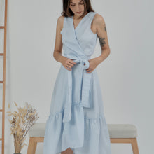 Load image into Gallery viewer, Adriana (Blue Pinstripe)
